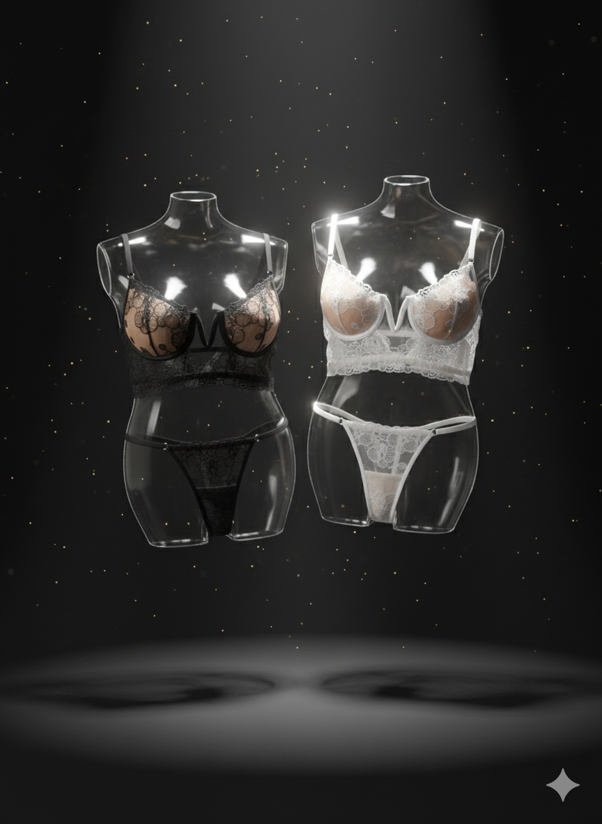 Crop top Noir et Blanc (incluye Braguita)