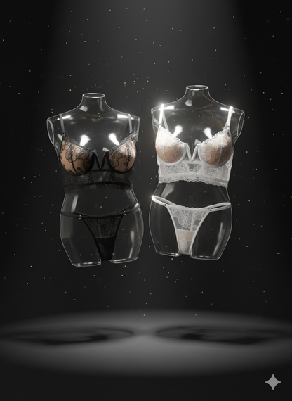 Crop top Noir et Blanc (incluye Braguita)